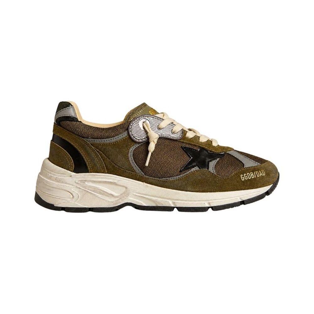 Golden Goose Dad Star Leather Sneaker, Green